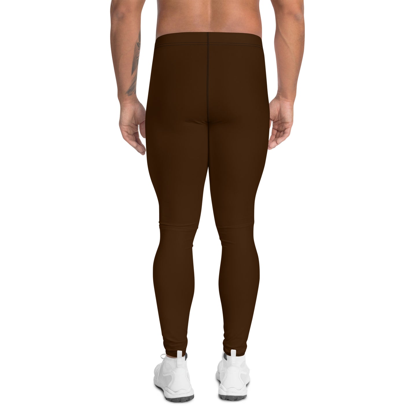 Men's Athletic Leggings (Dark Brown)