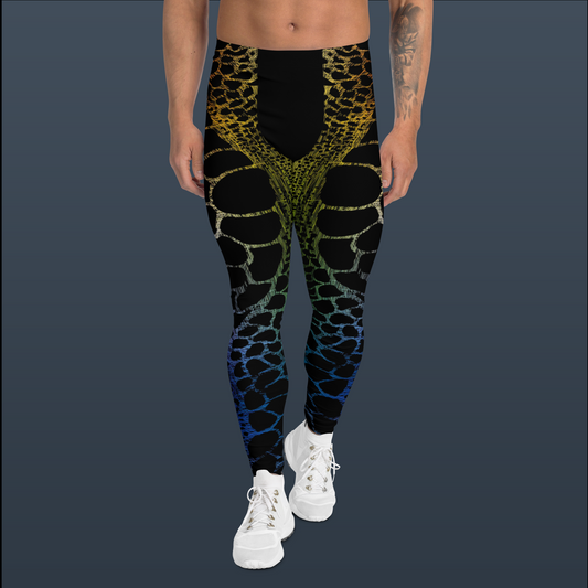 Wild Rainbow Outline (Men's Leggings)