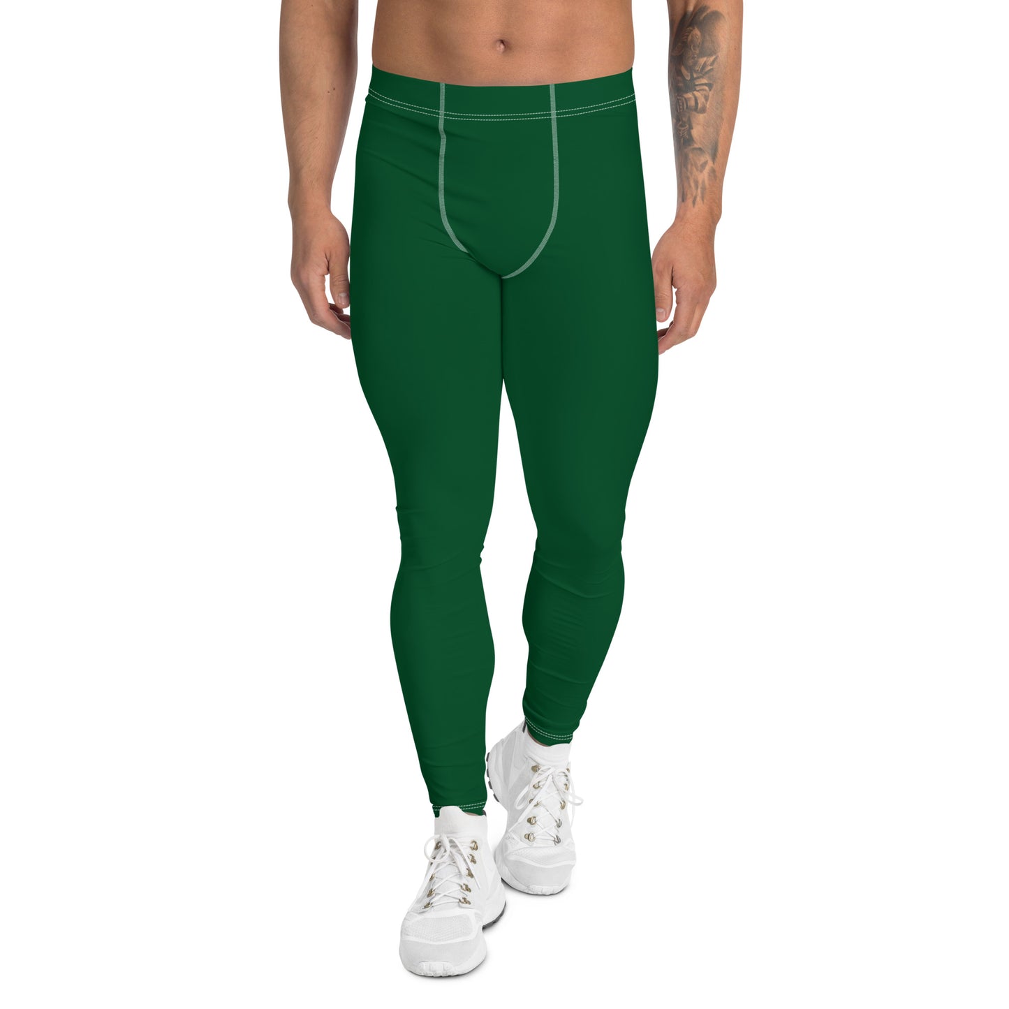 Men's Athletic Leggings (Green)