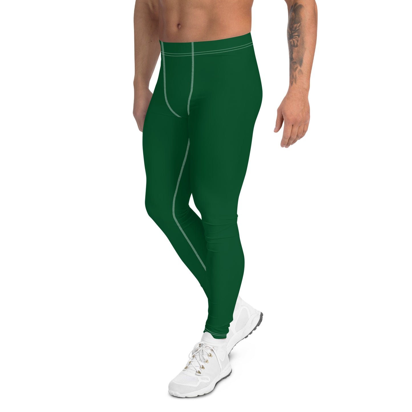 Men's Athletic Leggings (Green)