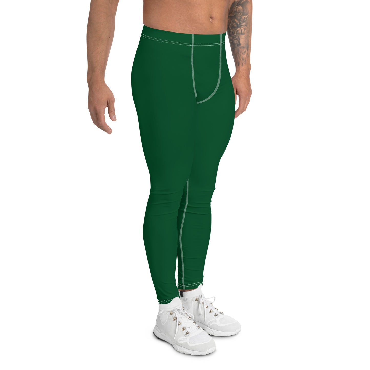 Men's Athletic Leggings (Green)