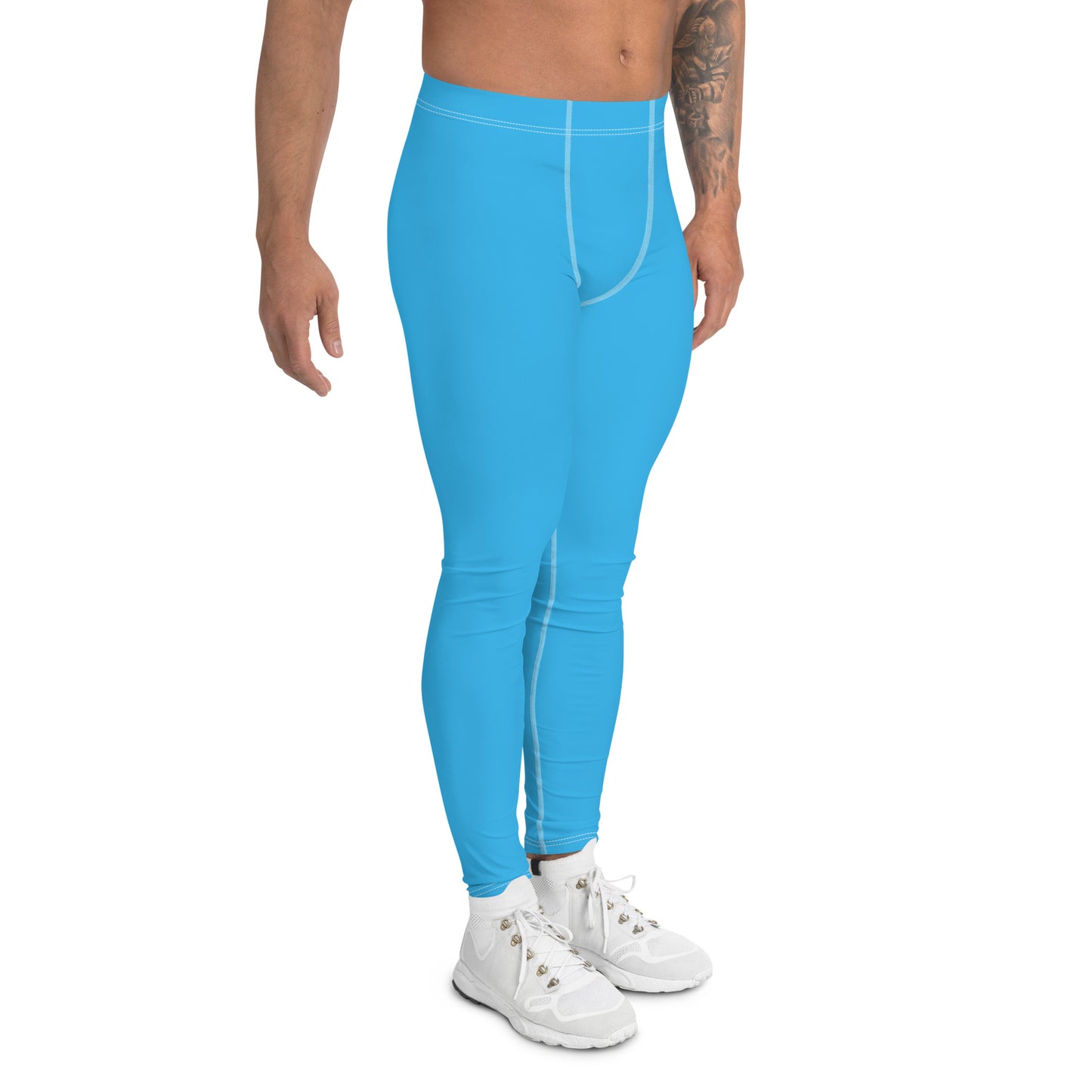 Men's Athletic Leggings (Sky Blue)