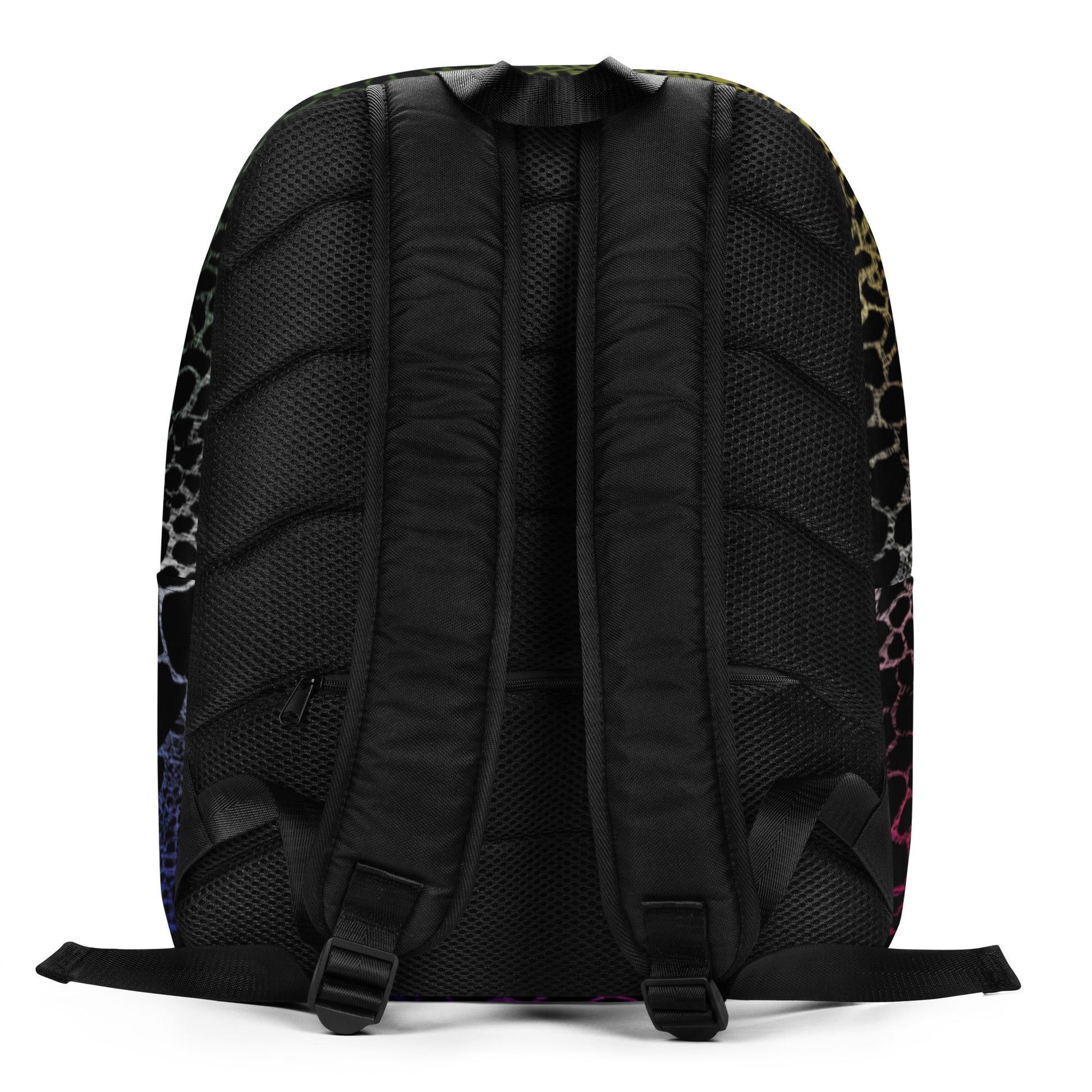 Wild Rainbow Outline | Modern & Minimalist Water-Resistant Laptop Backpack with Hidden Pocket | - Comfortable Culture - Backpacks - Comfortable Culture