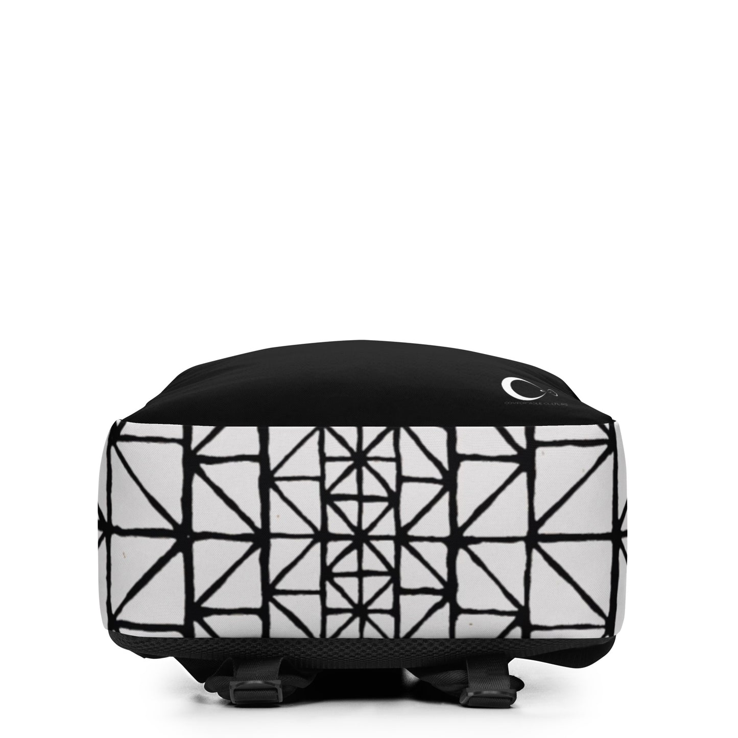 Tribal Print Black and White Minimalist Backpack | Modern & Minimalist Water-Resistant Laptop Backpack with Hidden Pocket | - Comfortable Culture - Backpacks - Comfortable Culture
