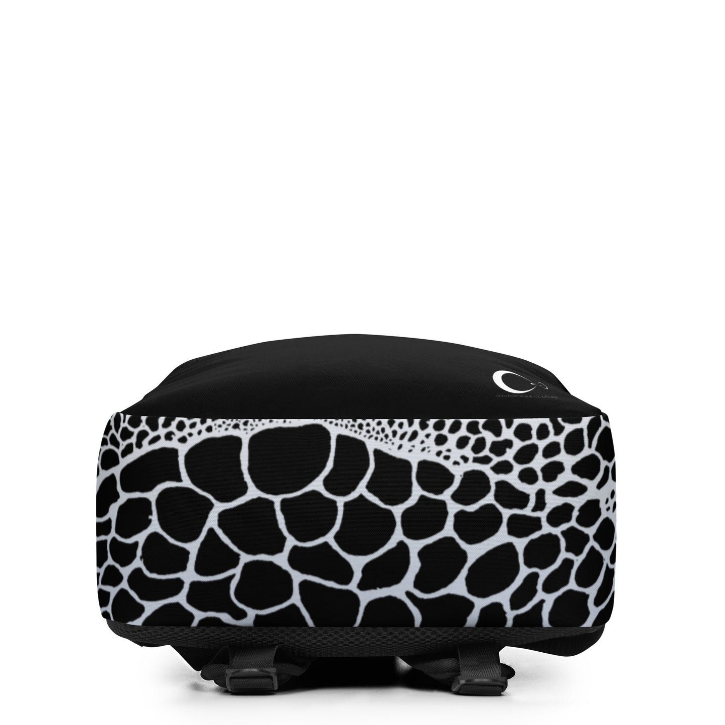 Wild Black and White Organic Print Backpack | Modern & Minimalist Water-Resistant Laptop Backpack with Hidden Pocket | - Comfortable Culture - Backpacks - Comfortable Culture