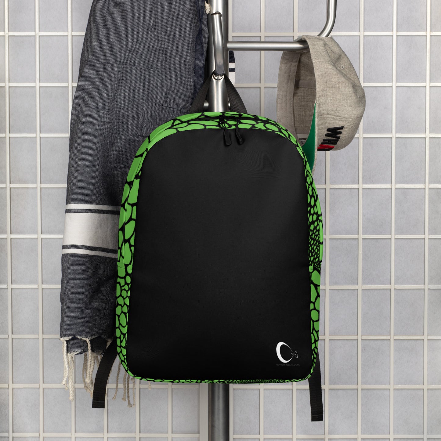 Wild Green Organic Print Backpack | Modern & Minimalist Water-Resistant Laptop Backpack with Hidden Pocket | - Comfortable Culture - Backpacks - Comfortable Culture