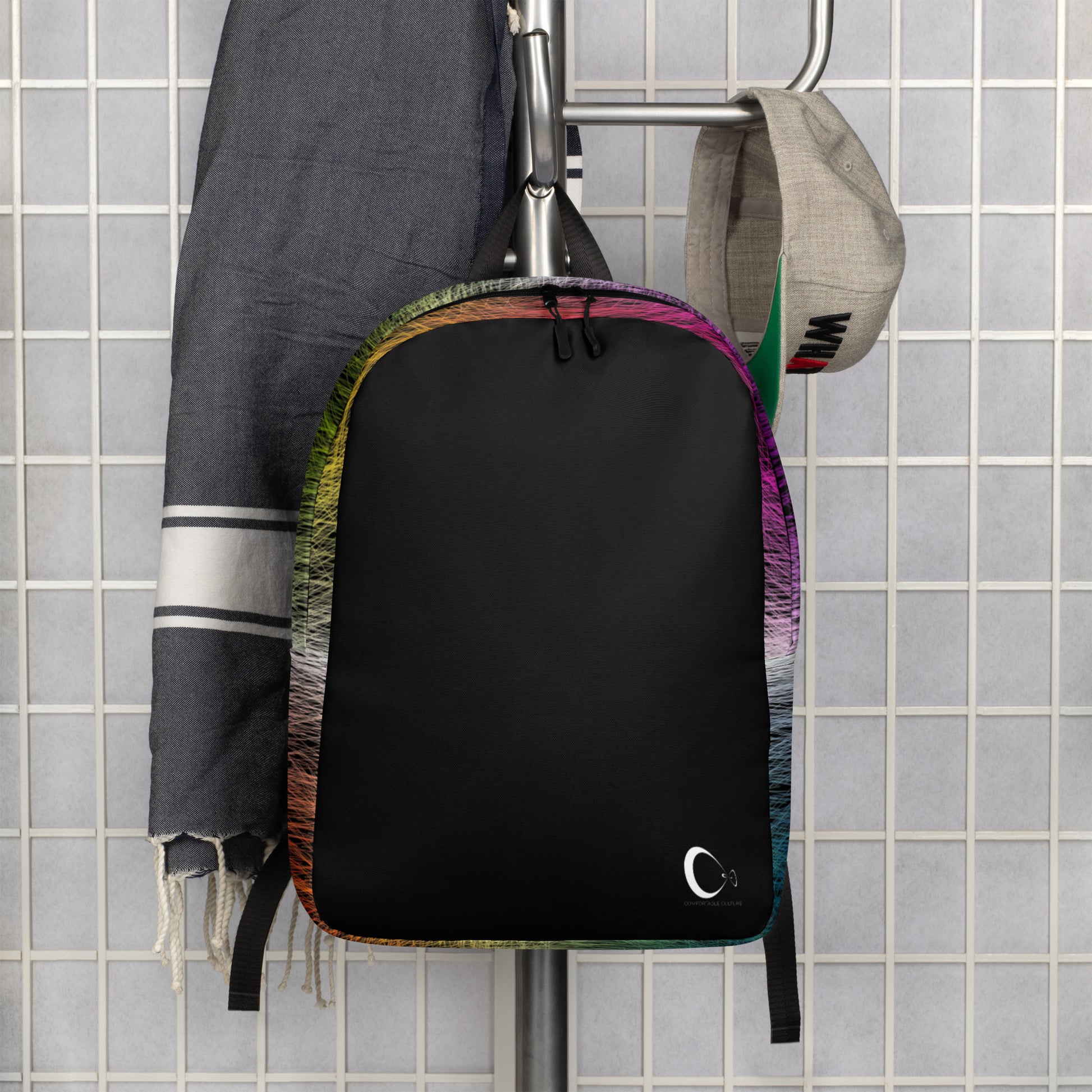 Wild Rainbow Minimalist Backpack | Modern & Minimalist Water-Resistant Laptop Backpack with Hidden Pocket | - Comfortable Culture - Backpacks - Comfortable Culture