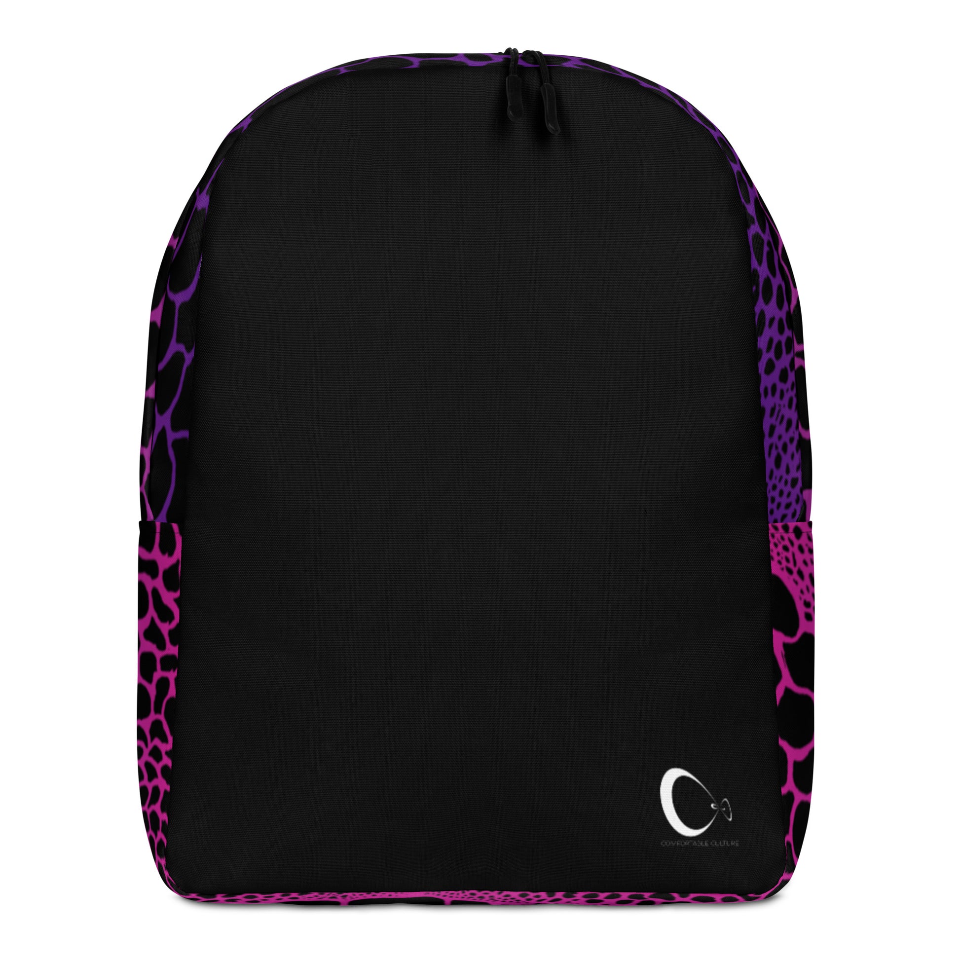 Wild Pinks n Purples Backpack | Modern & Minimalist Water-Resistant Laptop Backpack with Hidden Pocket | - Comfortable Culture - Backpacks - Comfortable Culture