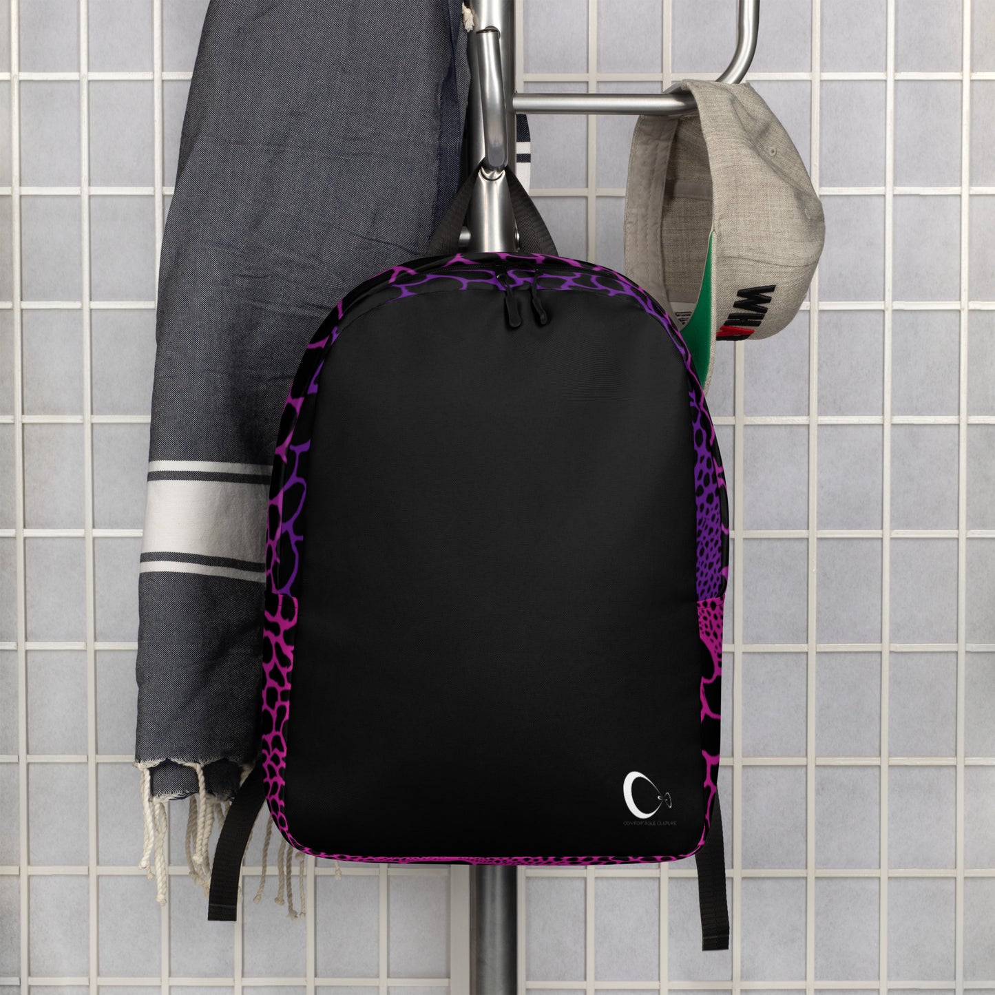 Wild Pinks n Purples Backpack | Modern & Minimalist Water-Resistant Laptop Backpack with Hidden Pocket | - Comfortable Culture - Backpacks - Comfortable Culture