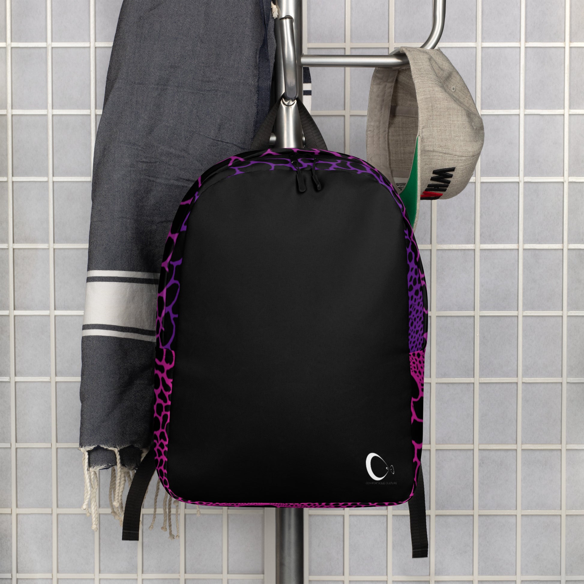 Wild Pinks n Purples Backpack | Modern & Minimalist Water-Resistant Laptop Backpack with Hidden Pocket | - Comfortable Culture - Backpacks - Comfortable Culture