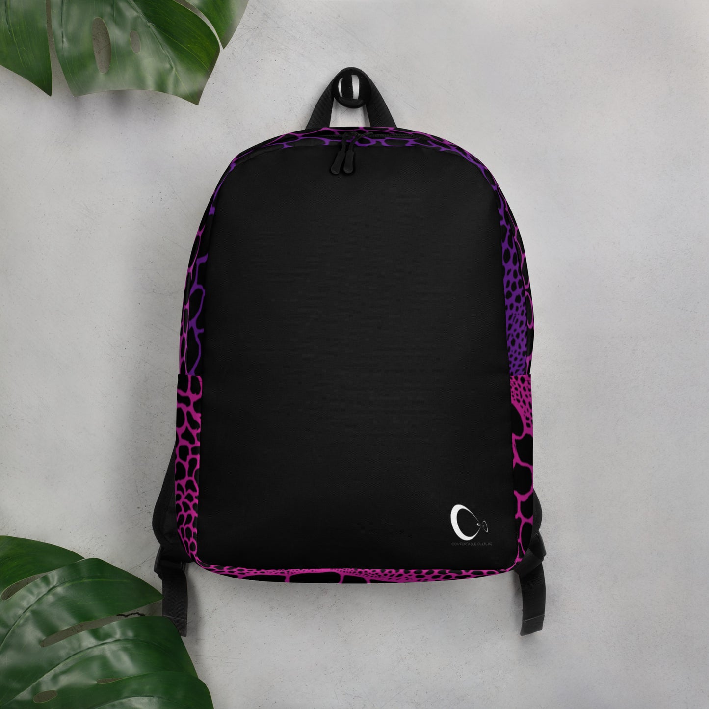 Wild Pinks n Purples Backpack | Modern & Minimalist Water-Resistant Laptop Backpack with Hidden Pocket | - Comfortable Culture - Backpacks - Comfortable Culture