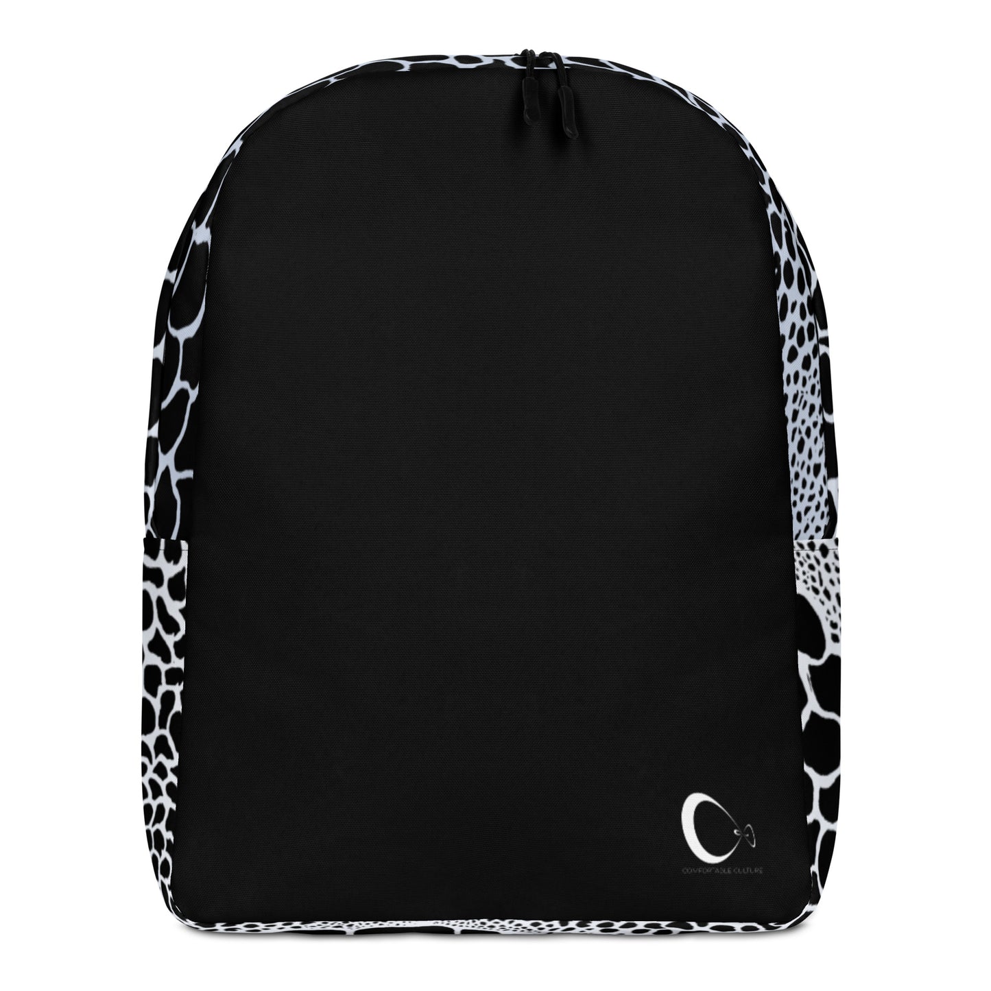Wild Black and White Organic Print Backpack | Modern & Minimalist Water-Resistant Laptop Backpack with Hidden Pocket | - Comfortable Culture - Backpacks - Comfortable Culture