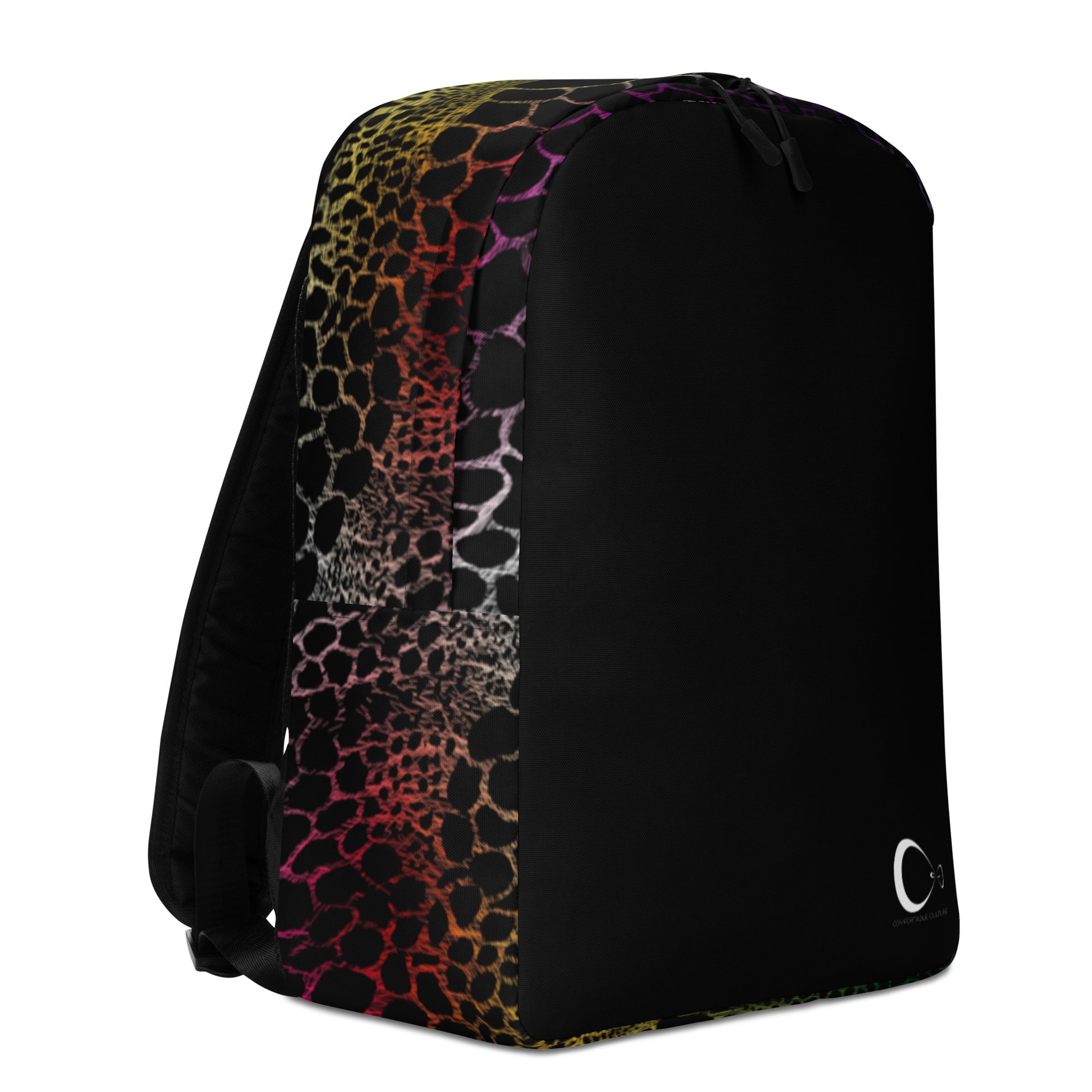Wild Rainbow Outline | Modern & Minimalist Water-Resistant Laptop Backpack with Hidden Pocket | - Comfortable Culture - Backpacks - Comfortable Culture