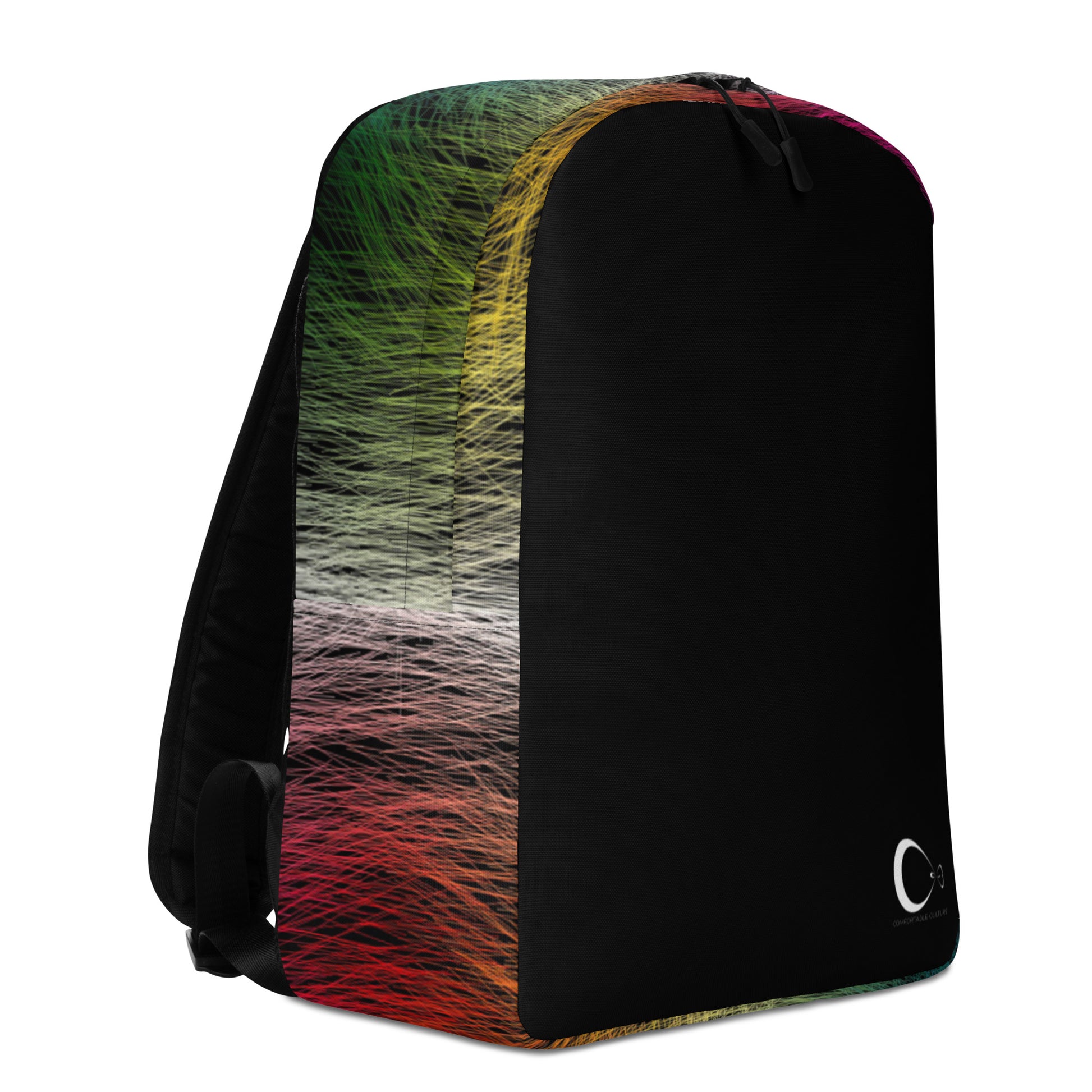 Wild Rainbow Minimalist Backpack | Modern & Minimalist Water-Resistant Laptop Backpack with Hidden Pocket | - Comfortable Culture - Backpacks - Comfortable Culture