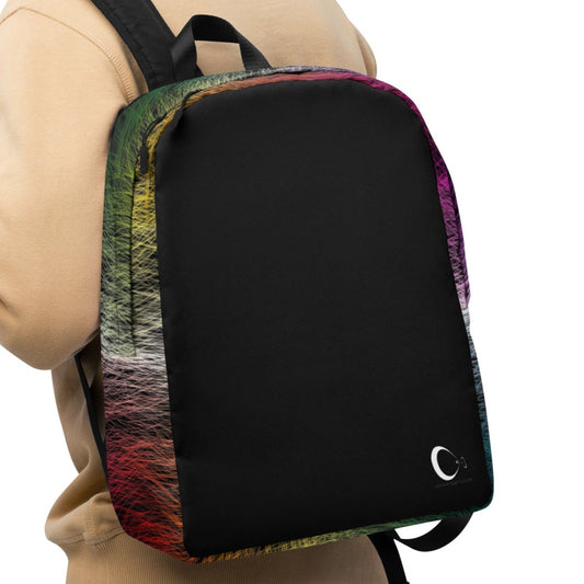 Wild Rainbow Minimalist Backpack | Modern & Minimalist Water-Resistant Laptop Backpack with Hidden Pocket | - Comfortable Culture - Backpacks - Comfortable Culture