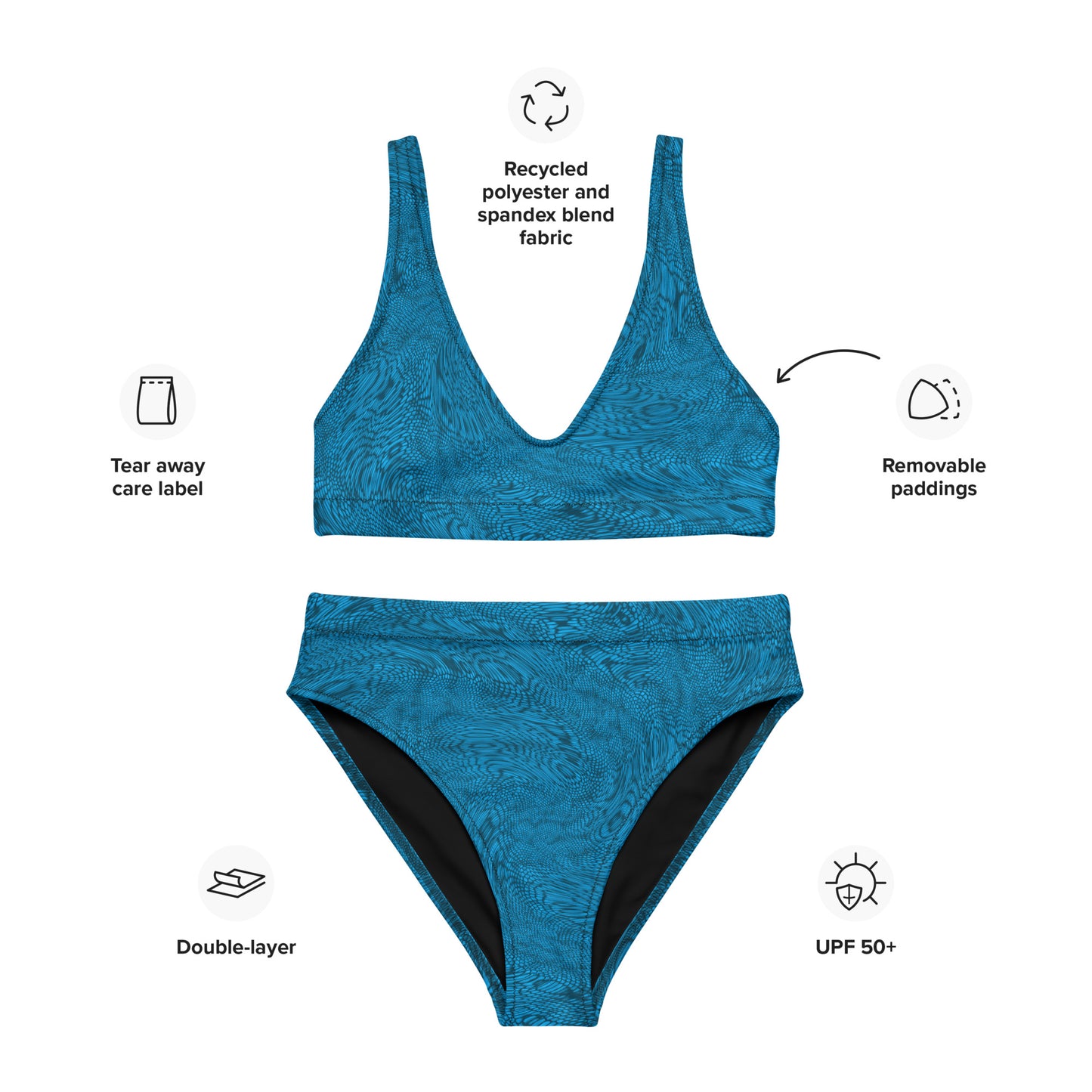 Fractal Bikini (Sky Blue)