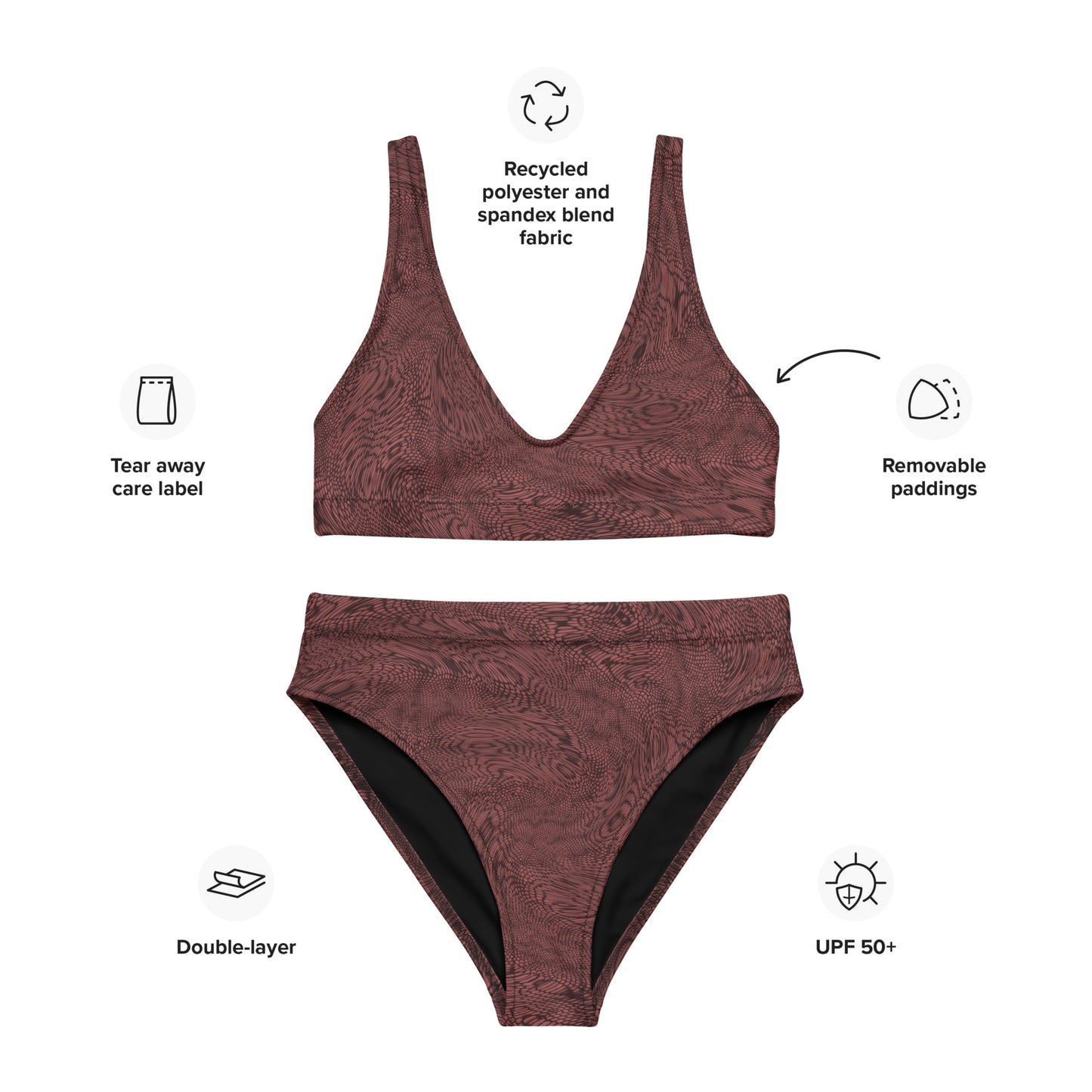Fractal Bikini (Terracotta)