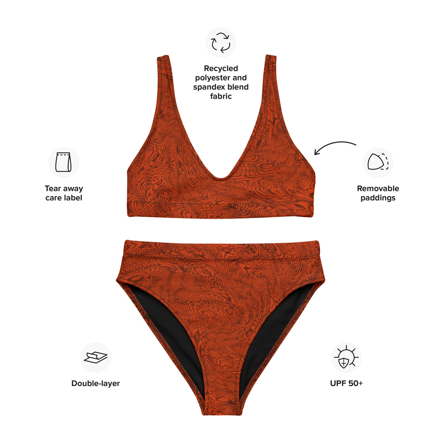 Fractal Bikini (Orange)