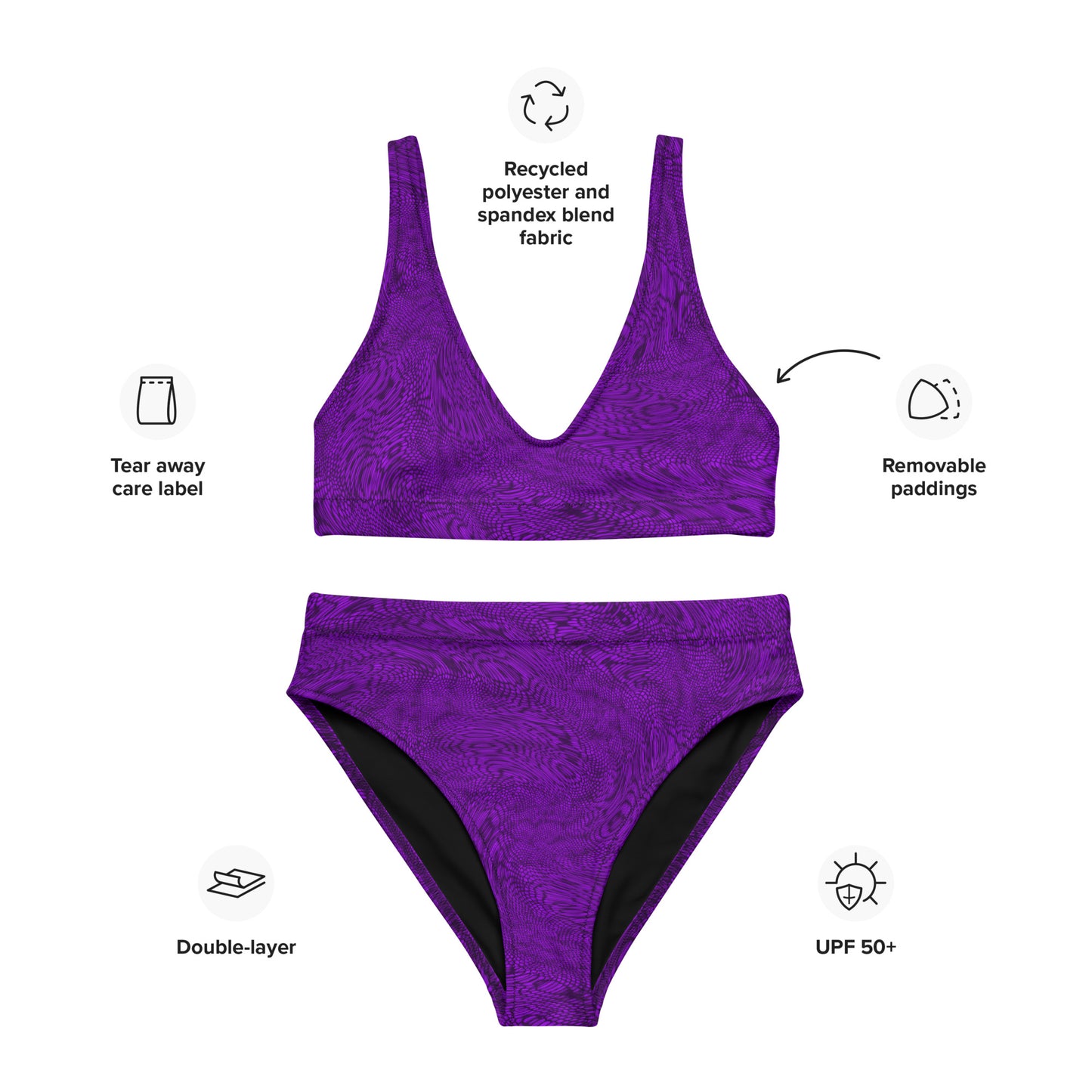 Fractal Bikini (Deep Purple)