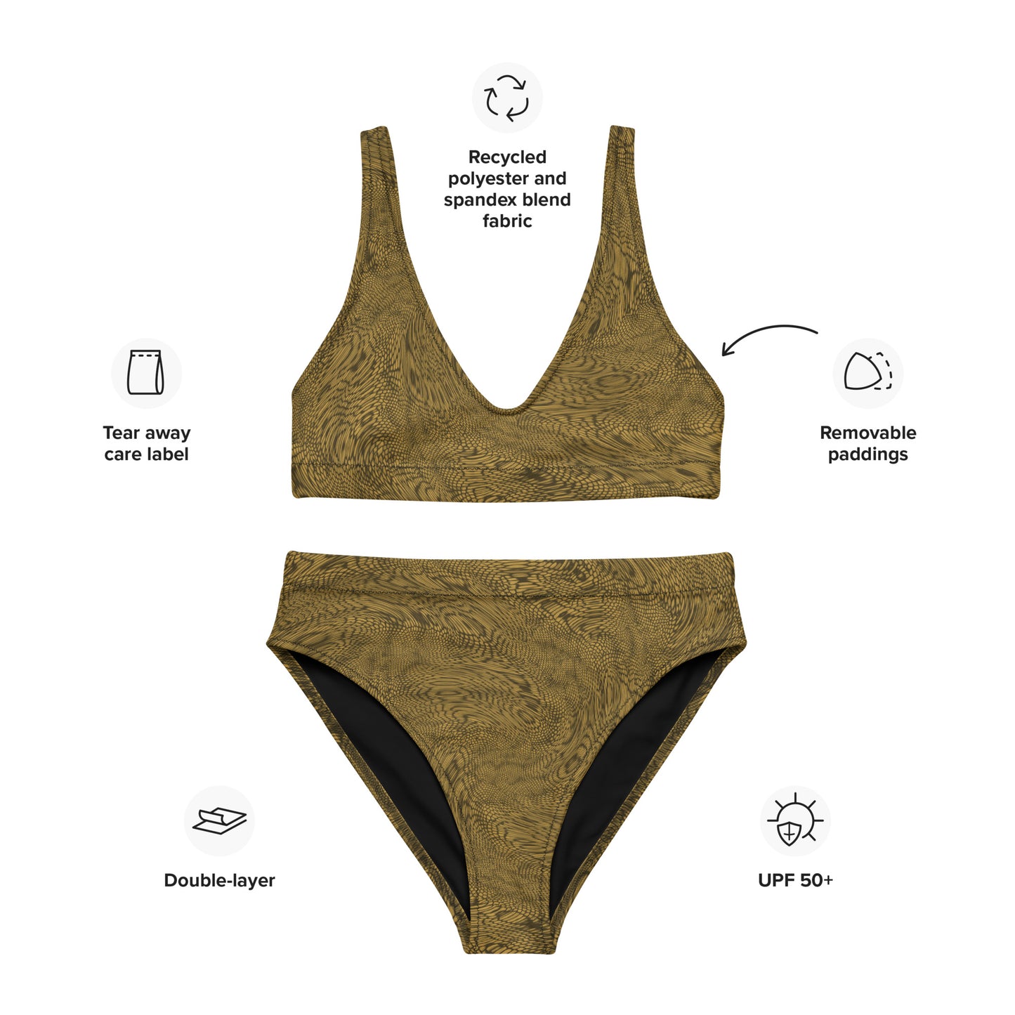 Fractal Bikini (Beige)