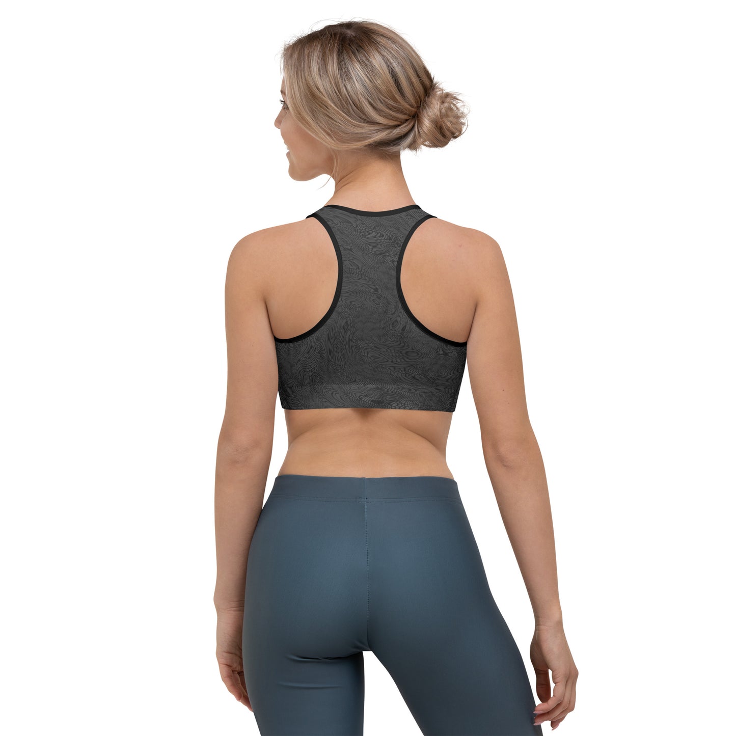 Fractal Sports Bra (Eclipse Grey)
