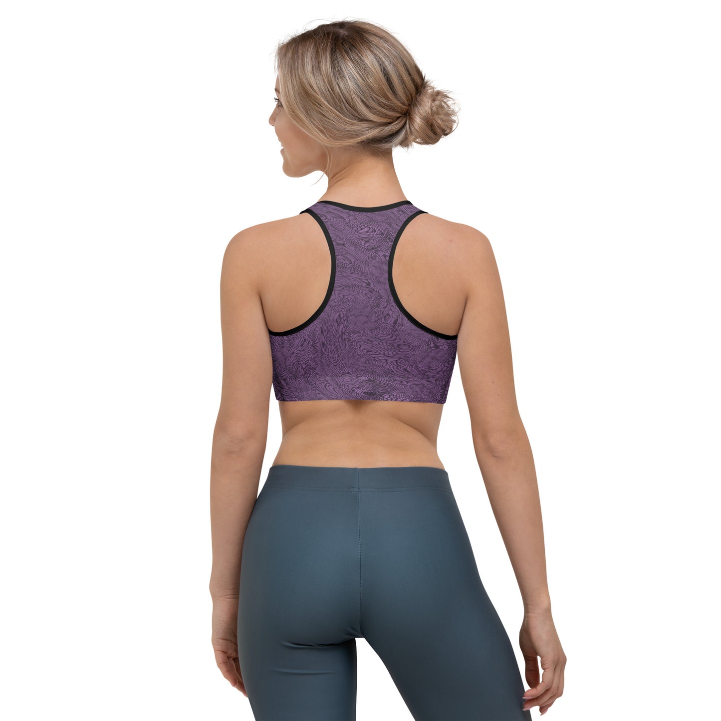 Fractal Sports Bra (Lavender)