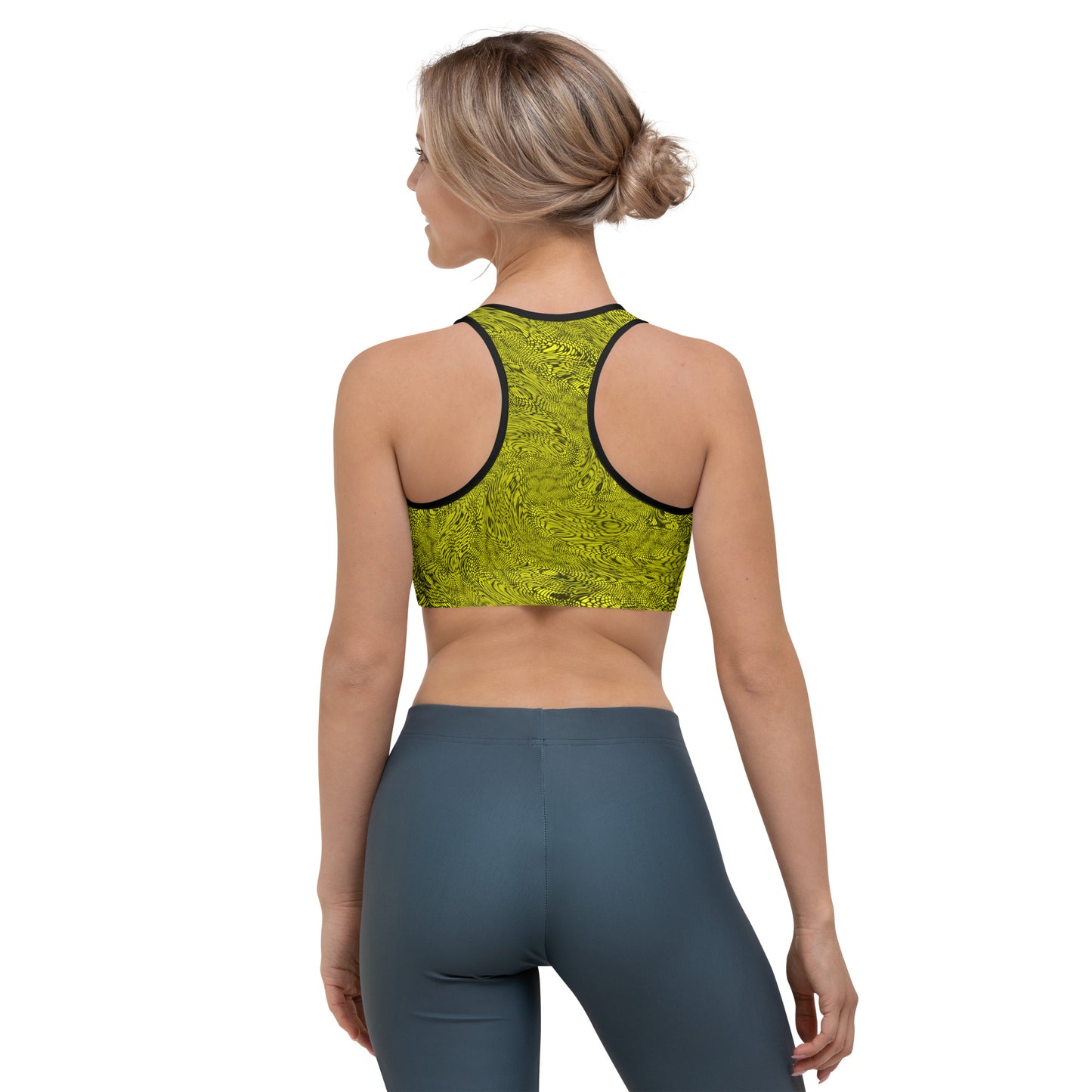 Fractal Sports Bra (Yellow)