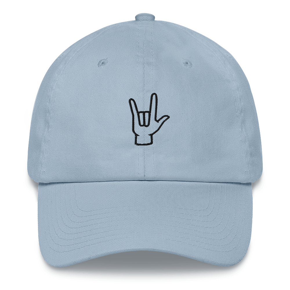 ILY Dad Hat - Comfortable Culture - Light Blue - Hats - Comfortable Culture