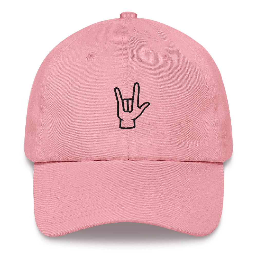 ILY Dad Hat - Comfortable Culture - Pink - Hats - Comfortable Culture