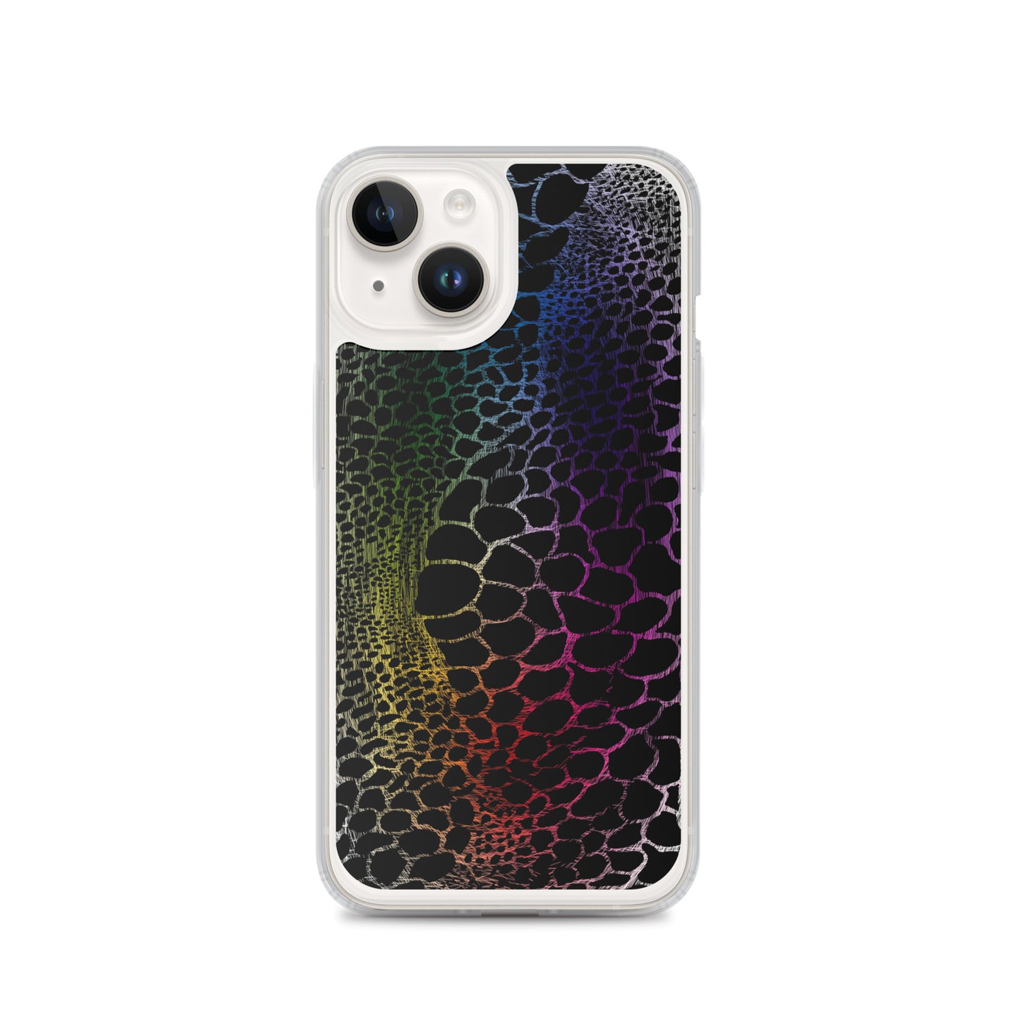 Wild Rainbow Outline (iPhone Case)