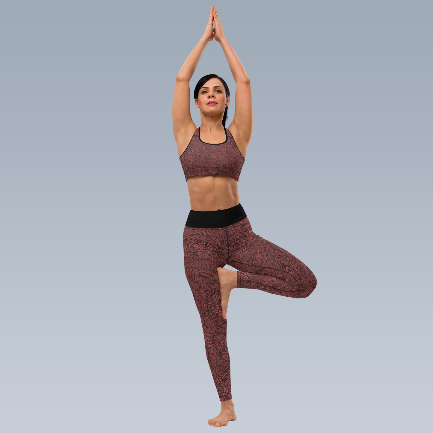 Fractal Sports Bra (Terracotta)