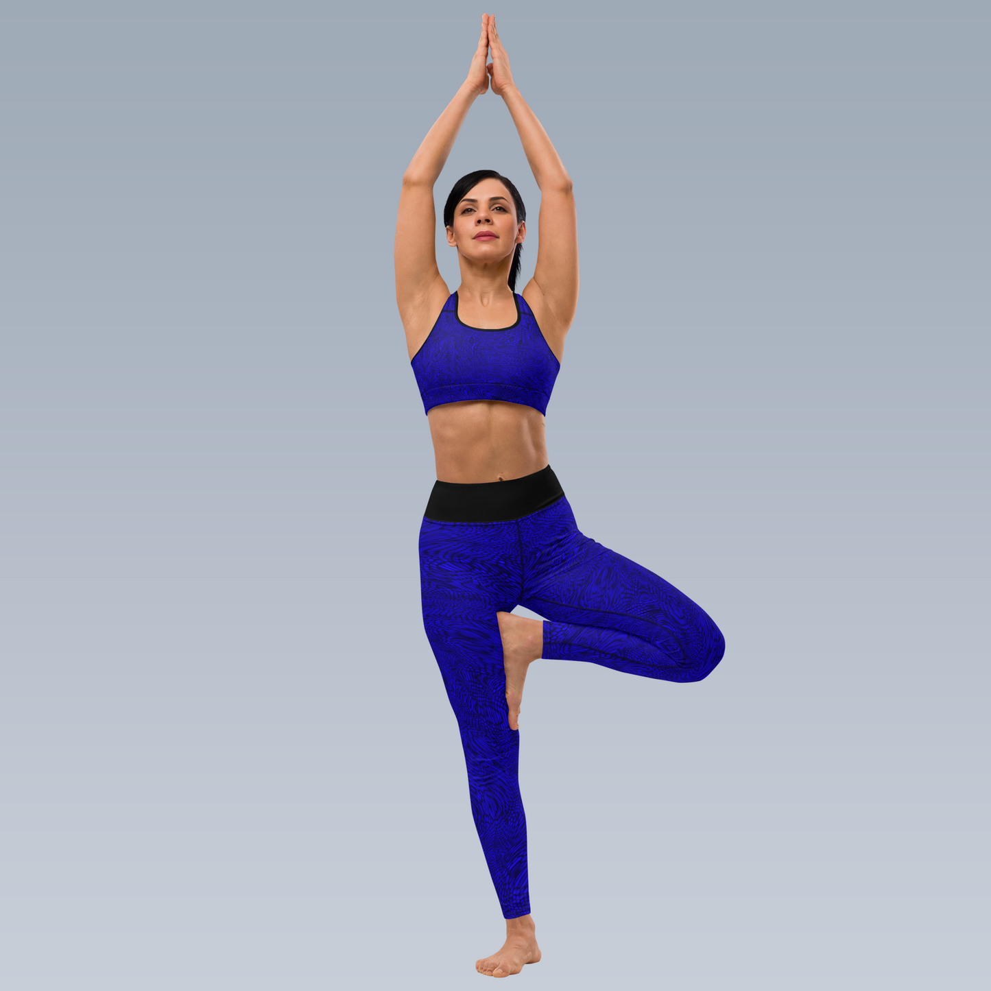 Fractal Sports Bra (Blue)