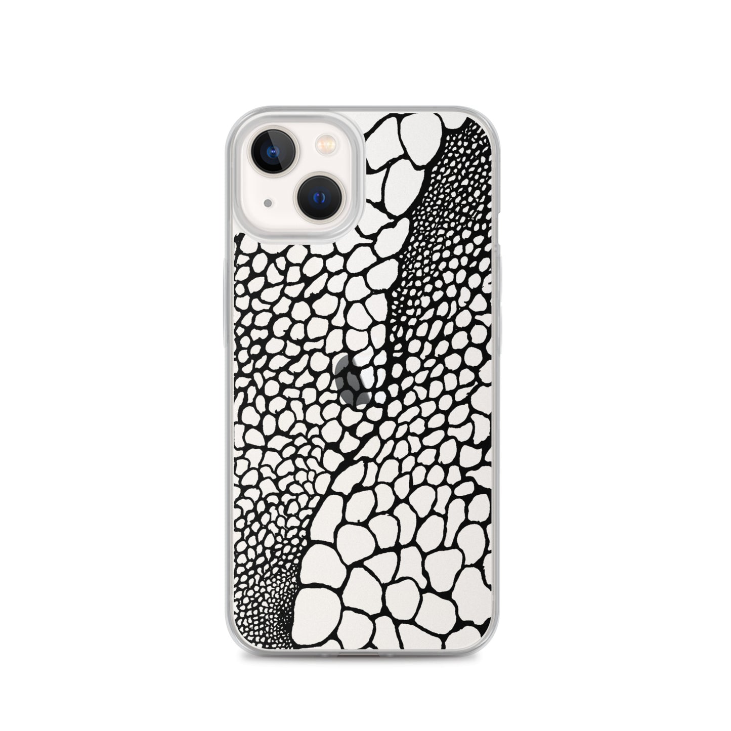 Abstract Bubble Drawing (Clear iPhone Case) - Comfortable Culture - iPhone 13 - Mobile Phone Cases - Comfortable Culture