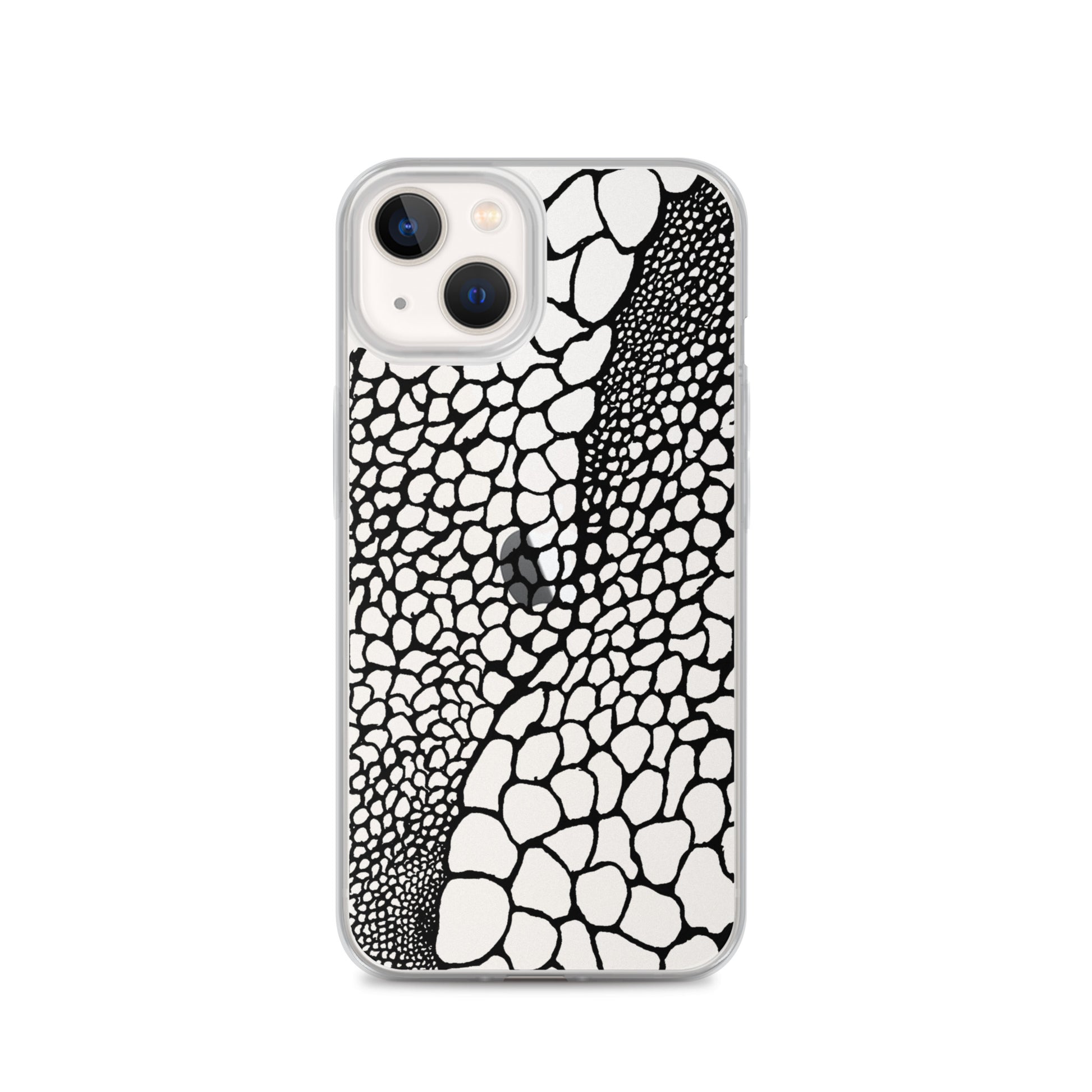 Abstract Bubble Drawing (Clear iPhone Case) - Comfortable Culture - iPhone 13 - Mobile Phone Cases - Comfortable Culture