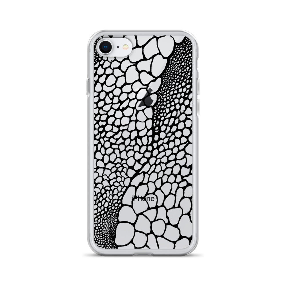 Abstract Bubble Drawing (Clear iPhone Case) - Comfortable Culture - iPhone 7/8 - Mobile Phone Cases - Comfortable Culture