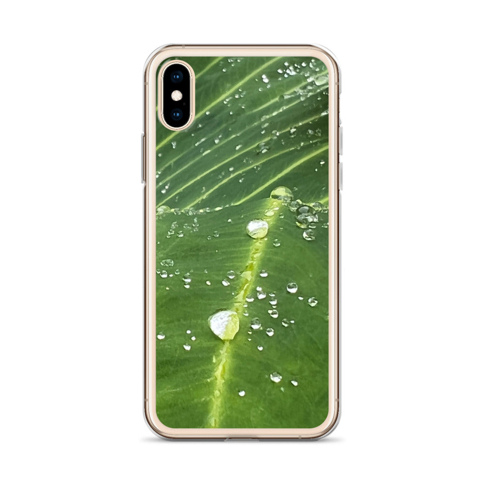 Leaf Raindrop Close-up (iPhone Case) - Comfortable Culture - Mobile Phone Cases - Comfortable Culture
