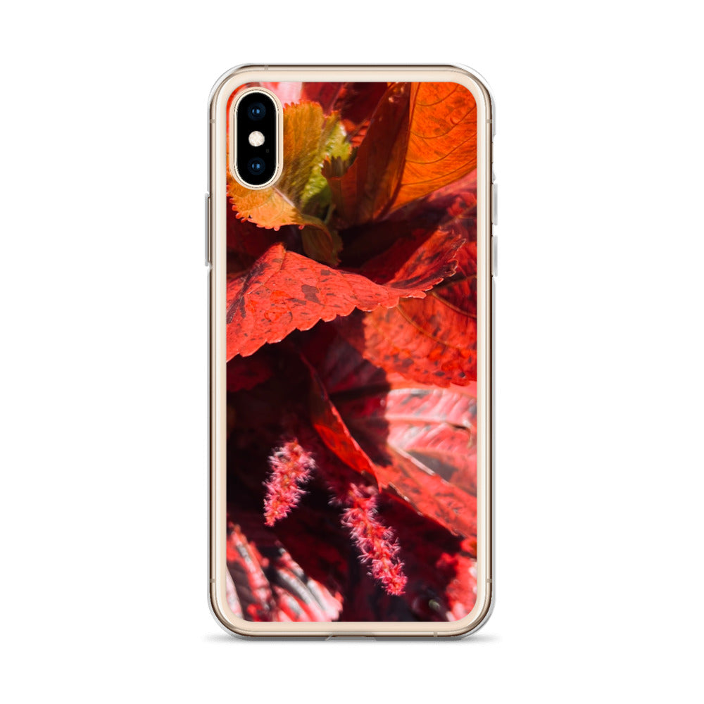 Red Leaf Close-up (iPhone Case) - Comfortable Culture - Mobile Phone Cases - Comfortable Culture