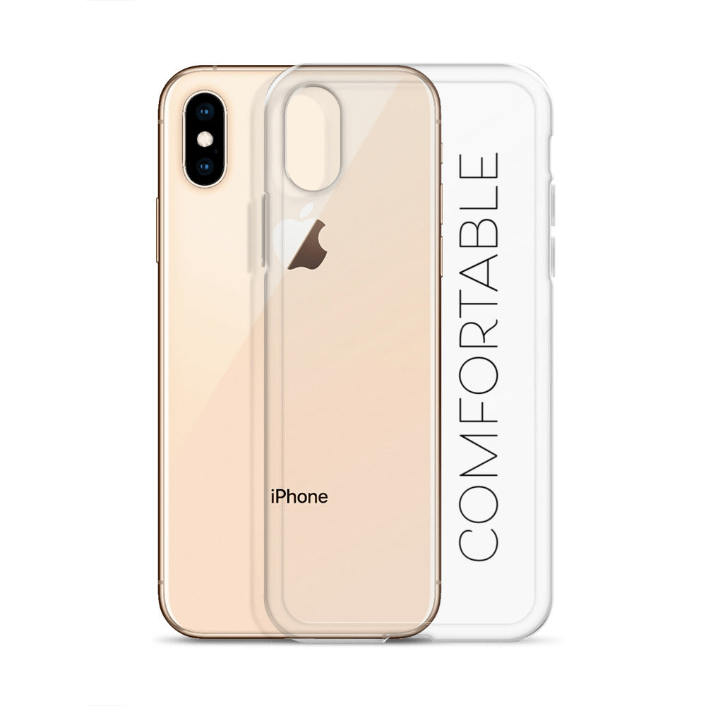 "Comfortable" iPhone Case (Black Text) - Comfortable Culture - Mobile Phone Cases - Comfortable Culture