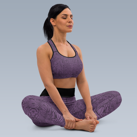 Fractal Sports Bra (Lavender)