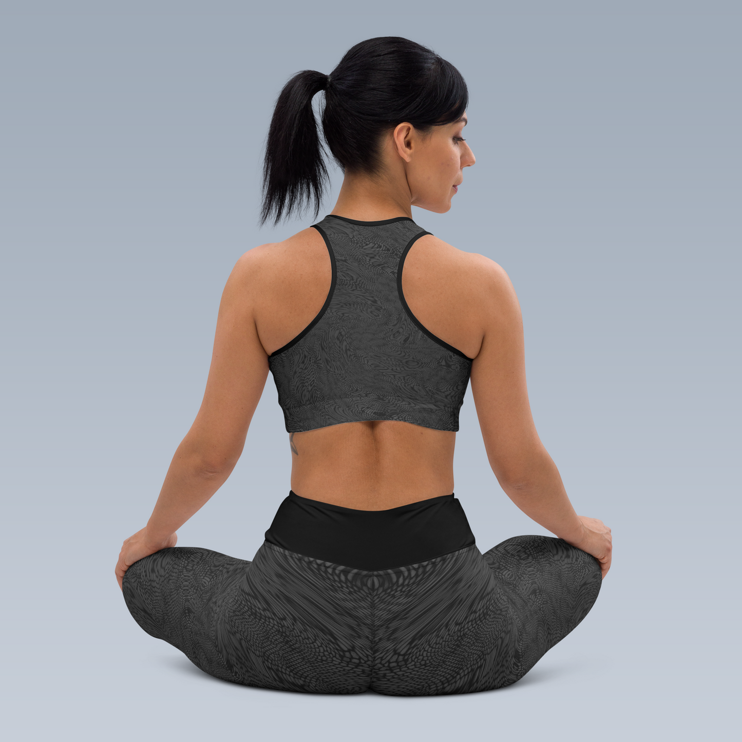 Fractal Sports Bra (Eclipse Grey)