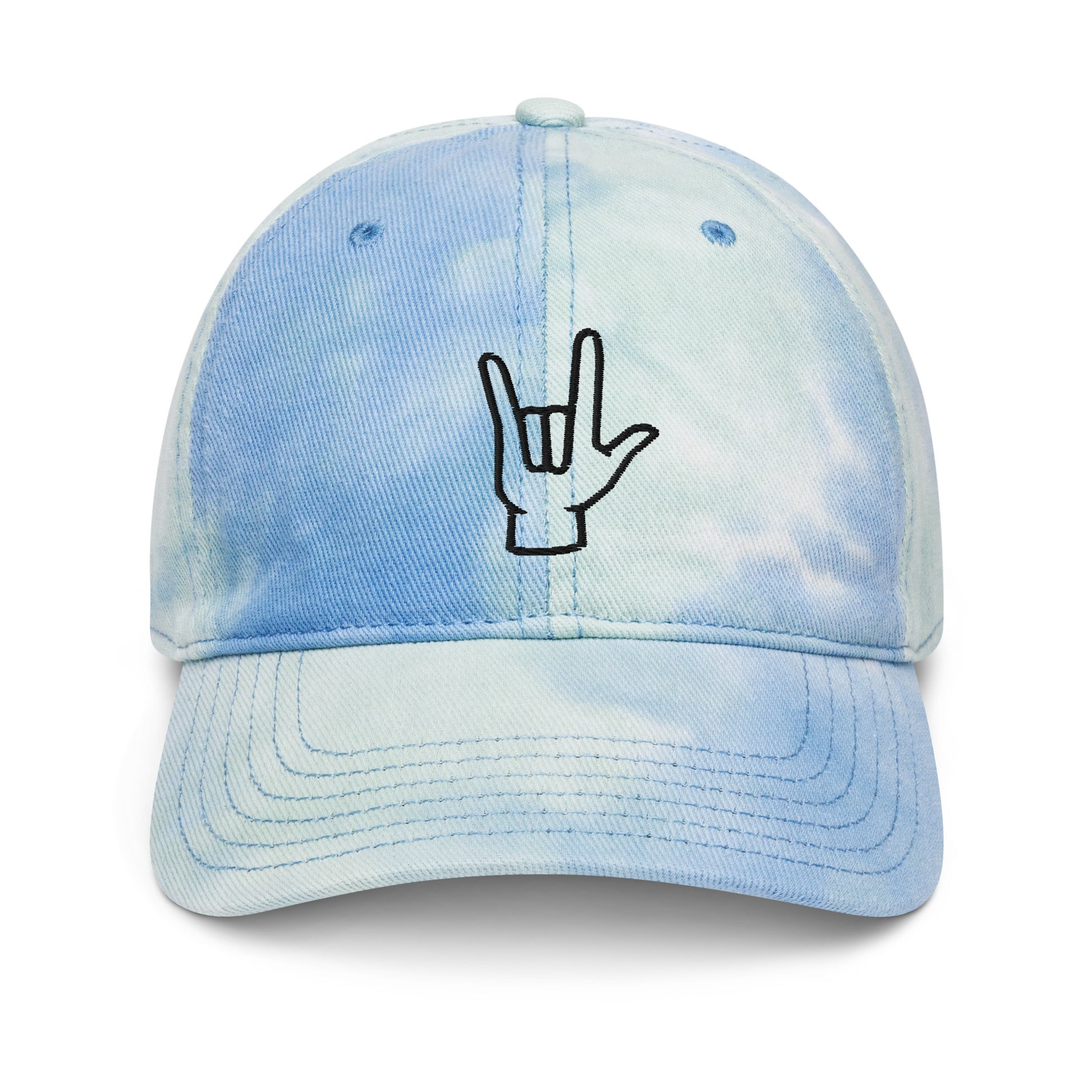 ILY Tie Dye Hat - Comfortable Culture - Sky - Hats - Comfortable Culture