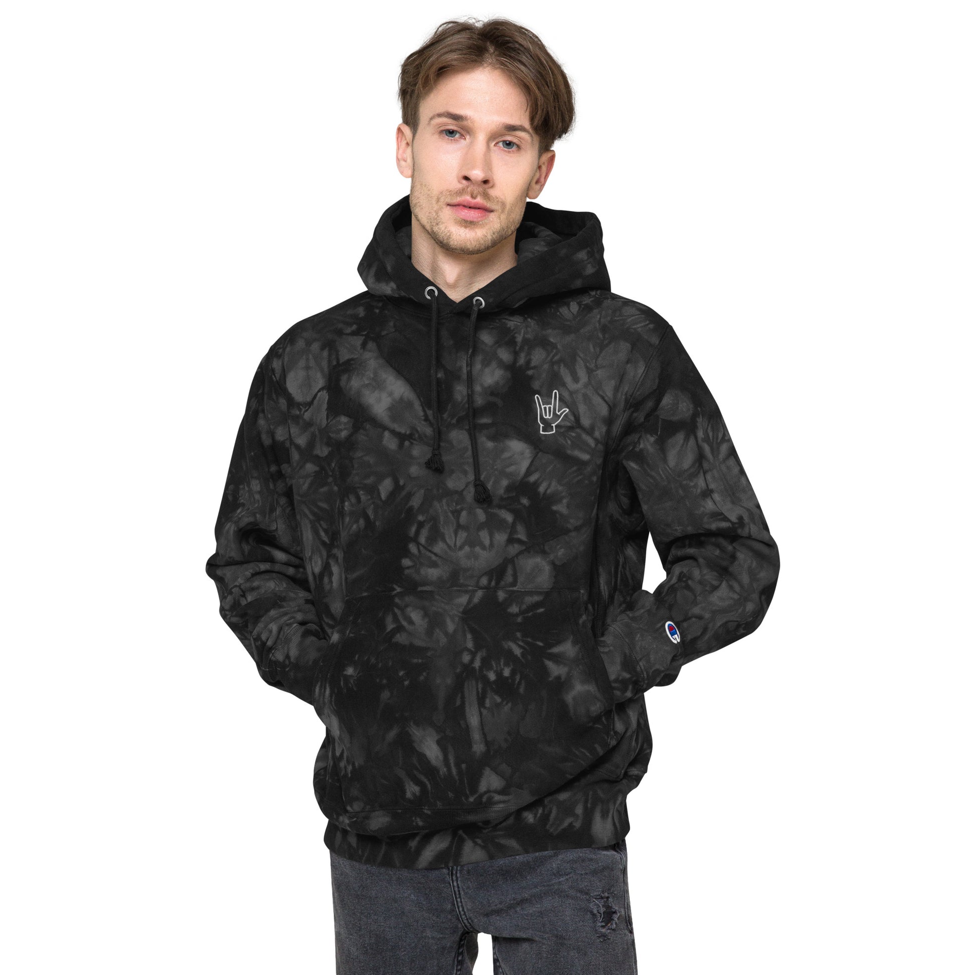 ILY Unisex Champion Tie-dye Hoodie - Comfortable Culture - Coats & Jackets - Comfortable Culture