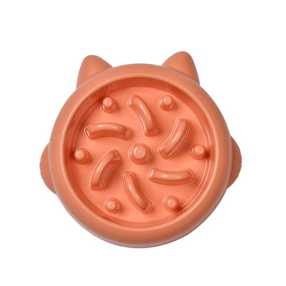 Anti-Gulp Dog & Cat Bowl: Interactive Slow Feeder Dish for Healthier Eating Habits - Eco-Friendly, Durable Material