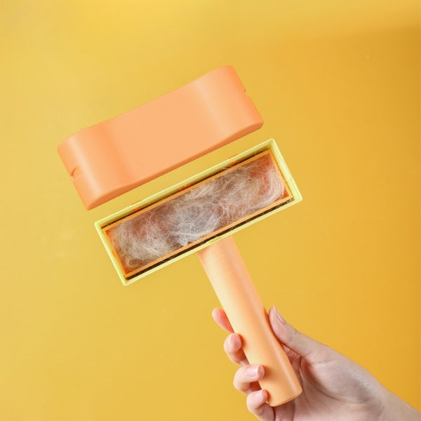 Adorable Cat-Faced Pet Hair Roller Remover: 2-Way Lint Brush & Fur Cleaning Tool for Home Furniture & Sofas