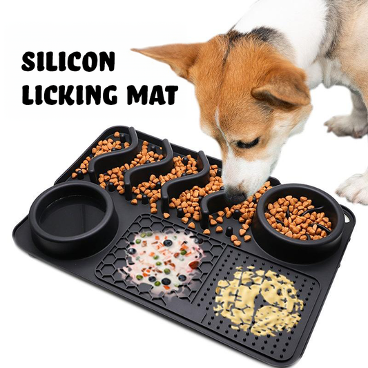 Multifunctional Silicone Pet Licking Mat: Enhance Your Pet’s Health with Slow-Feeding Technology