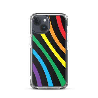 Rainbow Lines iPhone Case