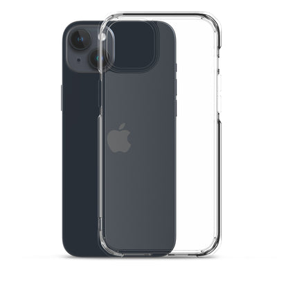 "Comfortable" Clear iPhone Case (White Text)