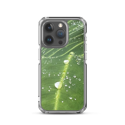 Leaf Raindrop Close-up (iPhone Case)