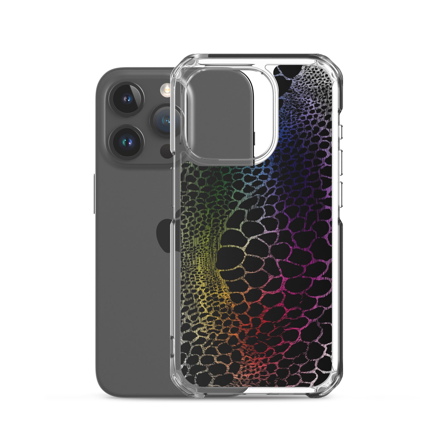 Wild Rainbow Outline (iPhone Case)