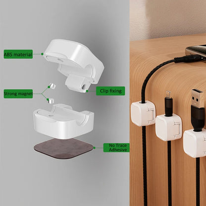 Magnetic Cable Clip Organizer: Sleek, Space-Saving Cord Management Solution
